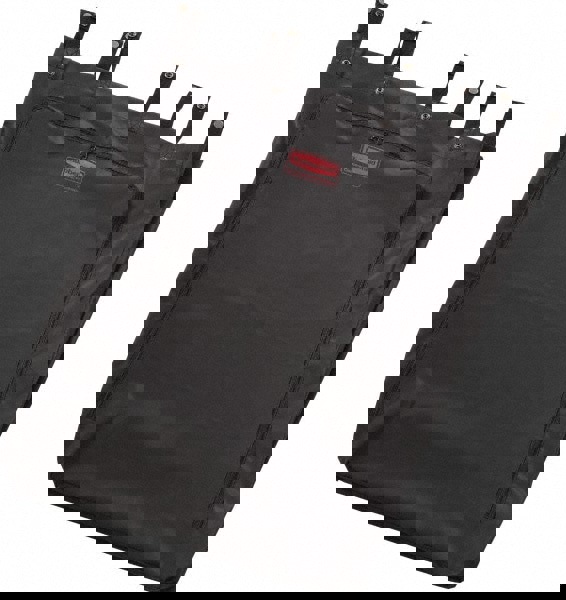 Premium Step-On Linen Hamper Bag, 30 Gal, 13.38w X 19.88d X 29.25h, Nylon, Black